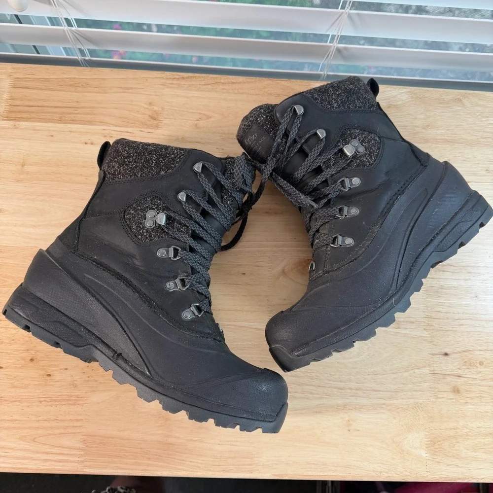 The‎ North Face Snow Boots Women's Black Ankle Round Toe Winter Outdoor - 8.5
